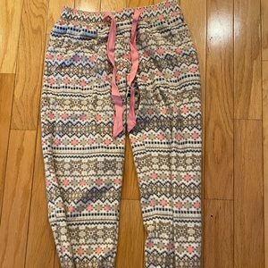 Kensie Fairisle Fleece Jogger Pants